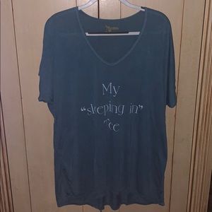 My “sleeping in” Tee